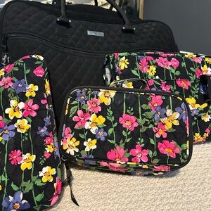 Vera Bradley Quilted Black Bag